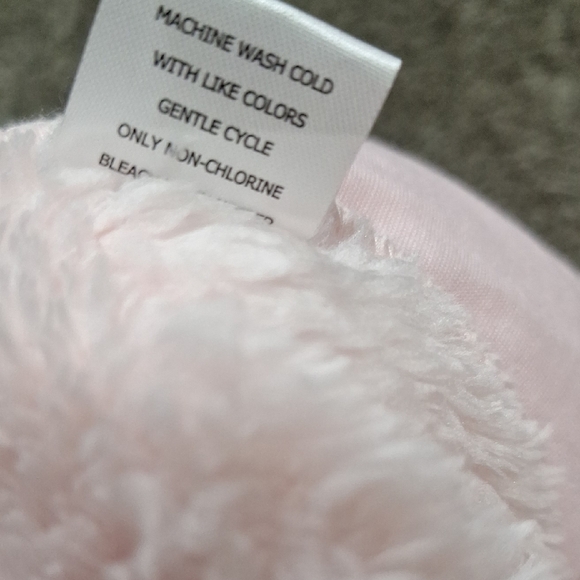 Rebellious One Sherpa Lounge Pajama Pants - L - Soft Pink Hearts - Picture 11 of 12